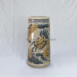 Có video - Ống hương rạn nổi kỹ rồng hút lộc trên ban thờ (hàng VIP)