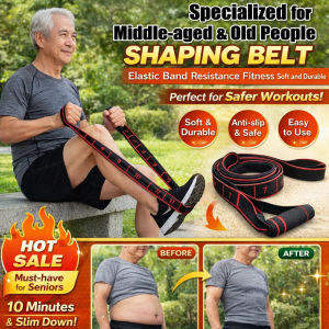 Elastic Yoga Waist Resistance Band / Stretching Belt For Leg Strength Training / Home Rehabilitation Fitness Equipment