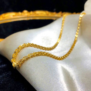 OYJR สร้อยคอผู้หญิง 18k สร้อยคอ เคมส์แท้กัน 18k สร้อยคอเคมส์กระทั่ง 18k เสื้อผ้าทองชูบ 18k