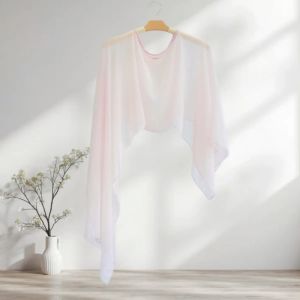ALLLUCK Trong suốt manh. Khăn choàng voan Dáng rộng rãi Màu trơn Áo khoác cưới Một cỡ Che chắn Dành cho phụ nữ