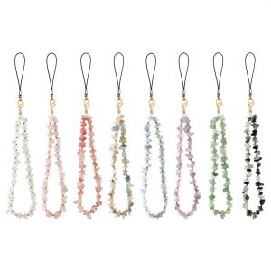 JDTYJ ลูกปัดหินลูกปัด โซ่โทรศัพท์มือถือ คริสตัลคริสตัลคริสตัล ป้องกันการสูญหาย สายคล้องข้อมือโทรศัพท์ เครื่องประดับแฟชั่นเครื่องประดับ เสน่ห์ของโทรศัพท์ สายคล้องโทรศัพท์มือถือ เครื่องประดับโทรศัพท์