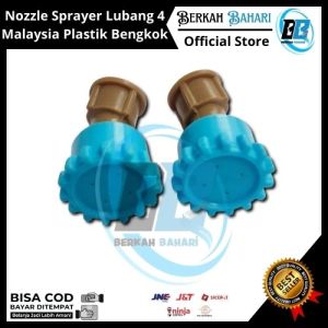 Nozzle Sprayer Lubang 4 Malaysia Plastik Bengkok|Nozzle Sprayer Bengkok PB16 Malaysia Plastik 4 Mata