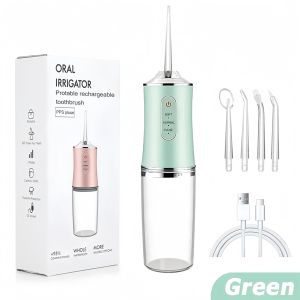 Oral care Water Flosser 4 Heads 220ML Oral Irrigator Rechargeable 3Modes Water Flosser water jet IPX7 Water Toothpick