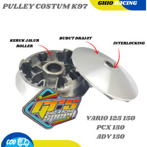 Big Pully Vario 125 150 Rumah Roller & Kipas Bubut Costum Interlock PCX ADV 150 135 & 138 Drajat
