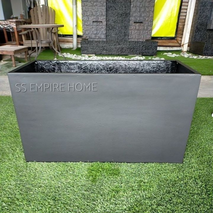 RUDI PB4 Matte Extra Large Fiberglass Planter Box Garden Flower Pot