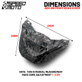 MOKOTO ADV 160 FRONT BEAK GRANISH COVER LOW WINGLET CAP CARBON / MATTE BLACK / FORGED FOR HONDA ADV 160 MOTORCYCLE. 