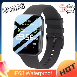 XlAOMl New Men Women Smartwatch Wristwatch P25 IP68 Waterproof Fitness Bracelet Sports SPO2/BP/HR Clock for Android