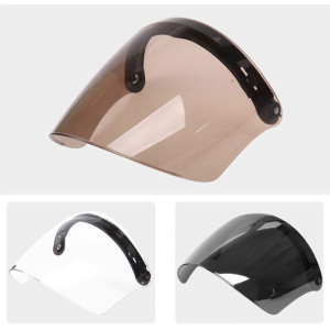 3/4 Open Face Helmet Visor for Sun Shade Protector for 3-snap Retro Motorcycle Helmet Accessories