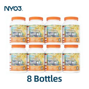 NYO3 Antarctic Krill Oil  3 Astaxanthin Supplement for Heart in & Joint Health (40 Softgels)