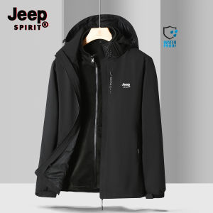 เสื้อแจ็กเก็ตสำหรับทั้งหญิงและชาย Jeep 3-In-1กันลมกันน้ำบุนวมเย็นเสื้อผ้าปีนเขากลางแจ้ง