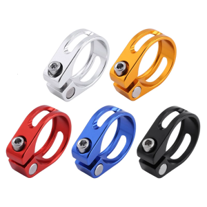Aluminum Alloys Bicycles Seatpost Clamp 28.6/31.8/34.90mm Seat Tube Tightener Clip Bikes Seatpost Collar for Folding Bike