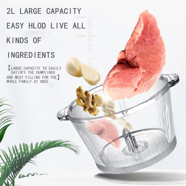 Aicook%20X%20Maidronic%20Dual%20bowl%20Dual%20blade%20Electric%20Food%20Chopper%20Meat%20grinder%20with%202L%20Glass%20Bowl%20and%20300w%20Stainless%20Steel%20Bowl%20%20Blender%20(%20BLUE%20)%20-%20Image%207