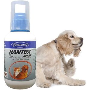 Hantox Spray Diệt Ngân Ngừa Ve Rận Bọ Chét Trên Chó Mèo - chai 100ml