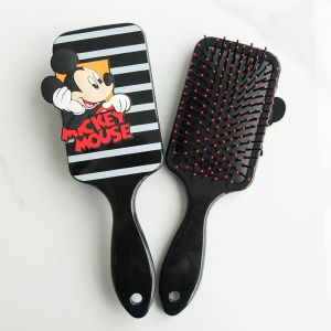 New Mickey Cartoon Comb Childrens Comb Girls Air Cushion Comb Massage Comb Plastic Belt with Sequins Comb Gift for Children
