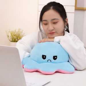 Gấu bông bạch tuộc 2 mặt cảm xúc gấu bông miniso siêu mịn co giãn 4 chiều cao cấp nhiều màu