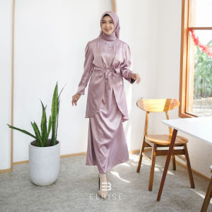Candrima Dress Ikat Satin Premium Baju Kondangan Clara Lebaran Wisuda Bridesmaid