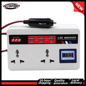 【Free Shipping】 Car Electrical Accessories 200W Inverter 12V/24V to 110V/220V with Compact Size for Easy Installation
