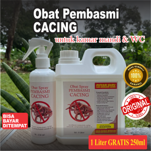 PEMBASMI CACING | CACING KAMAR MANDI | CACING HALAMAN RUMAH | CACING TANAMAN 1L Gratis 250ml | Aman Untuk Tumbuhan | Ramah Lingkungan | 100% Ampuh