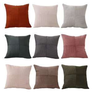 Elegant Corduroy Pillowcase Soft Polyester Pillowcase Cushions Cover Ideal for Enhancing Homes Aesthetics Fade Resistant