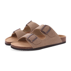 Evshine Men Cork Slippers Summer Cork Footbed Clogs Sandals Women Outdoor Suede Beach Slides With Arch Support Men Clogs Sandals2026