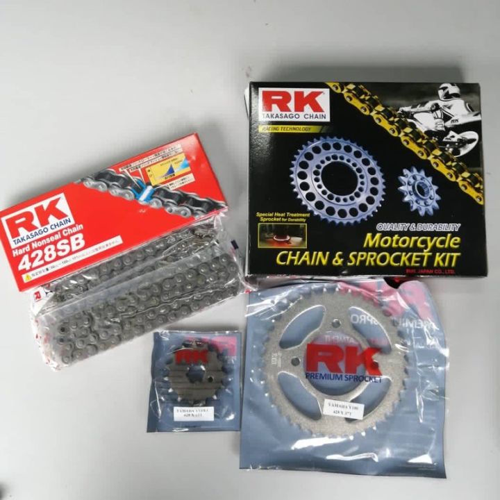 RK Japan LC135 V1 - V6 SPROCKET SET (428X114/15/39 LC Yamaha Y125Z