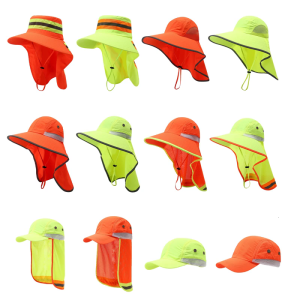 Breathable Mesh Fisherman Hat For Daily Use Low Light Conditions High Visibility Reflective Hat For Outdoor Worker