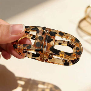 Magnetic Hair Clip Creative Personalized Split-body Leopard Hair Clip Women Fashion Headwear Hair Accessories