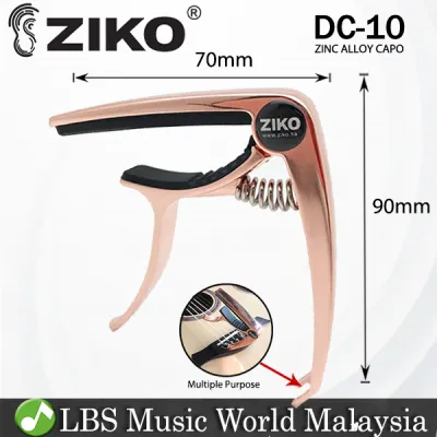 Ziko DC-10 Acoustic Guitar Capo for Classical Electric Ukulele Rose Gold (DC10 DC10RG)