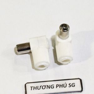Đầu cắm cáp Tivi đầu cắm Tivi / Chuẩn Anten - RF In chất liệu Nhựa Gốc Vuông 90 độ