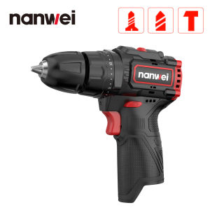 Nanwei Rechargeable Multifunctional Brushless Electric Hand Impact Drill 12V Mini Household Charging Tool Lithium Battery