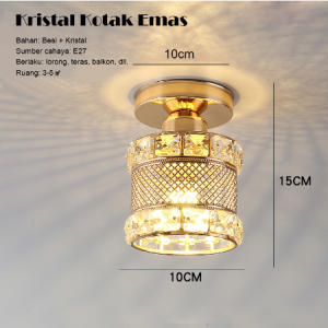 Lampu langit-langit lampu dinding kristal rumah dekorasi modern minimalis lampu hias gantung kamar tidur ruang tamu