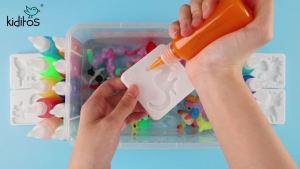 Kiditos Magic Water Elf Toy Kit–Squishies for Kids 20 Gels & 10 Molds Magic Gel Water Pets Sensory Toy Fun DIY Craft Kit Party Favors Birthday & Christmas Gifts for Kids Ages 3+