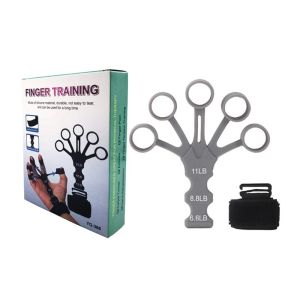 AMOY Finger Trainer Finger Flexibility Training Guitar Training Hand Grip Strengthener Tension Restorer Silicone Finger Puller Finger Exerciser Grip Strength Trainer
