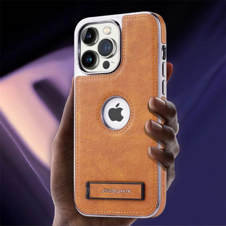 HOCE Business PU Leather Folding Stand Cases For iPhone 14 13 12