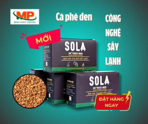 Cà phê Minh Phát - Cà phê đen hòa tan sấy lạnh SOLA