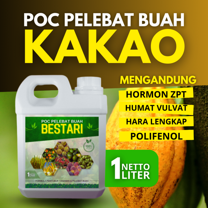 Pupuk Cair Pelebat Buah Kakao Booster Pupuk Pelebat Buah Coklat ...