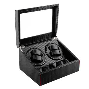 Watch Winder 4 เรือน กล่องหมุนนาฬิกา กล่องเก็บนาฬิกา ตู้เก็บนาฬิกา ตู้ใส่นาฬิกา กล่องนาฬิกา auto watch box ที่เก็บนาฬิกา