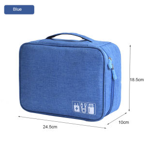 Travel Digital Storage Bag Travel Pouch Portable Waterproof Multifunctional Data Cable Storage Bag Mobile Power Headphone Storage Box