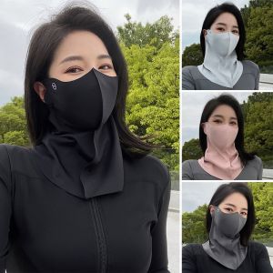 SZXBOGS Cover Face Ice Silk  Face Shield Anti-UV Sunscreen  Fashion Thin Breathable Riding Face Outdoor Sport