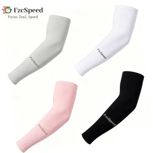 【NEW A 】1/4 Pairs Solid Cooling Arm Sleeves Breathable Sun Protection For Men Women Outdoor Sports Cycling Fishing Anti-UV Elbow Covers