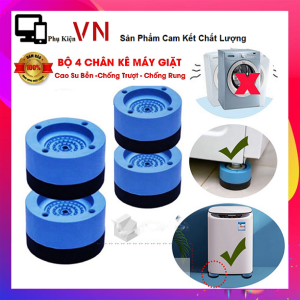 Bộ 4 miếng đệm kê chân máy giặt chống rung cho máy giặt tủ lạnh - chân kệ máy giặt máy lọc nước chân kệ bàn ghế - Đế chống rung máy giặt Kệ chống rung giảm tiếng ồn hiệu quả cho máy