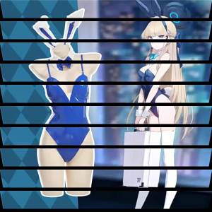 Blue Archive Route   Patent Leather Bunny Girl   Flying Bird Horse Time   Amane  COSPLAY Quadratic Element C1008