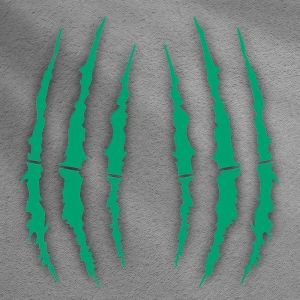 OWNNEW Vinyl Motorcycle Stickers Demon Claw Covering Scratches Helmet Stickers Demon Style Solid Color Car Vinyl Stickers Vehicle Decoration