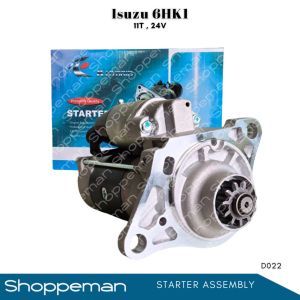 Isuzu 6HK1 STARTER ASSEMBLY 11Teeth 24V D022 K-HYBRID BRAND