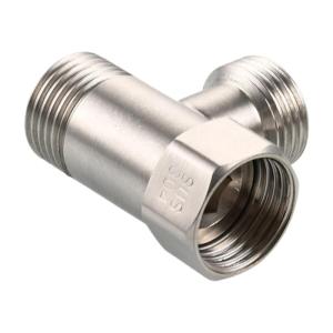 Multipurpose High Pressure Stainless Steel Fluid Splitter Suitable For Double Outlet Gardening And Plumbing Applications