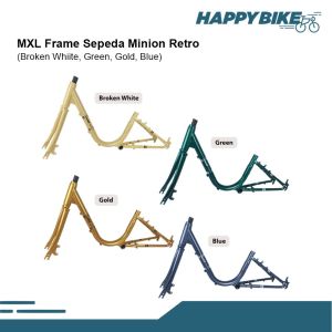 MXL Frame Rangka Sepeda Minion Retro Ukuran 20" Bahan Steel Bicycle Frame