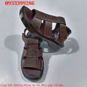 Sandal Nam Da bò thật Dép Quai Hậu Nam Đế Cao 45cm Da Bò cao cấp HD157 Siêu bền Siêu nhẹ