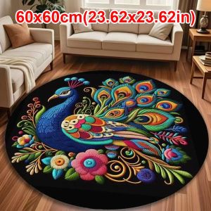 RJQFNG Special-shaped Pea Carpet Soft Non-slip Bathroom Floor Mat Portable Absorbent Pea Mat for Living Room Tea Table Bedside