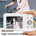 Ccd Sensor Camera Lightweight and Portable Digital Camera Student Vintage Style Large Lens. 