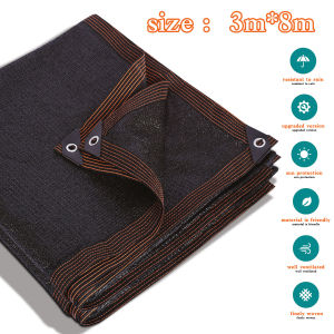 Anti-UV Sun shade Net 92% Shading Rate Outdoor Garden Shade Net Car Cover Garden Net Farm Shade Cloth Greenhouse plants Heat Insulation Net Black